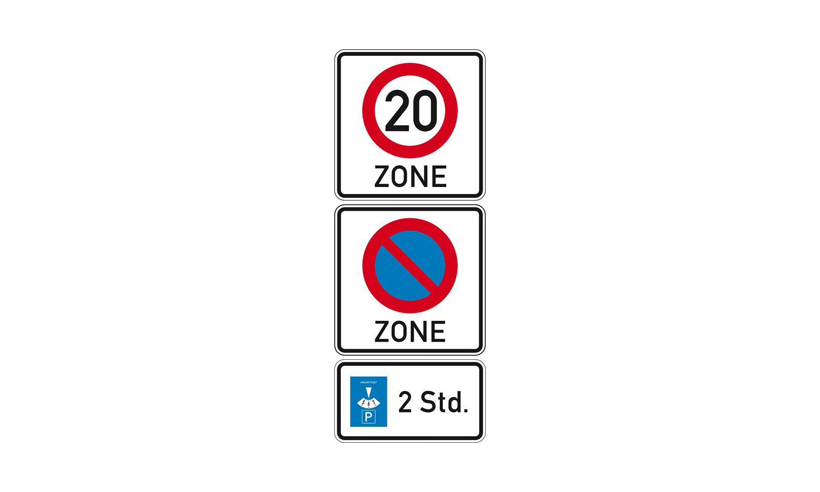 Hier beginnt ein verkehrsberuhigter Geschäftsbereich. Wie müssen Sie sich verhalten? (FrageNr Hier beginnt ein verkehrsberuhigter Geschäftsbereich. Wie müssen Sie sich verhalten? (FrageNr