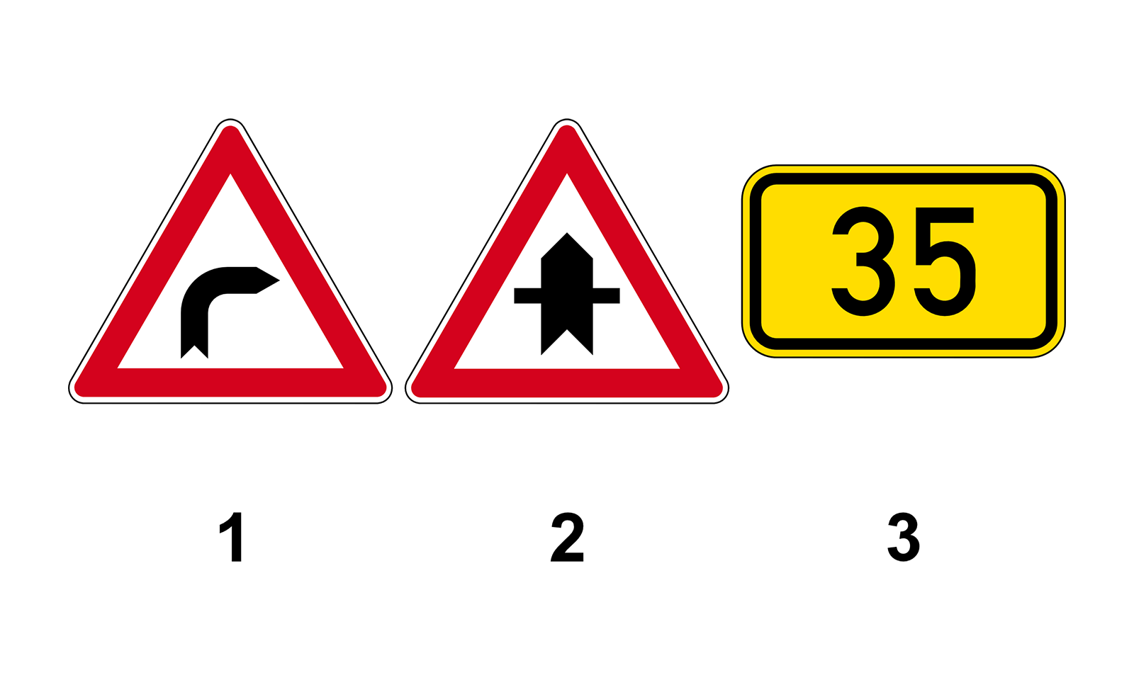 Welches Verkehrszeichen gibt Vorfahrt Frage Nr 1 4 42 102 